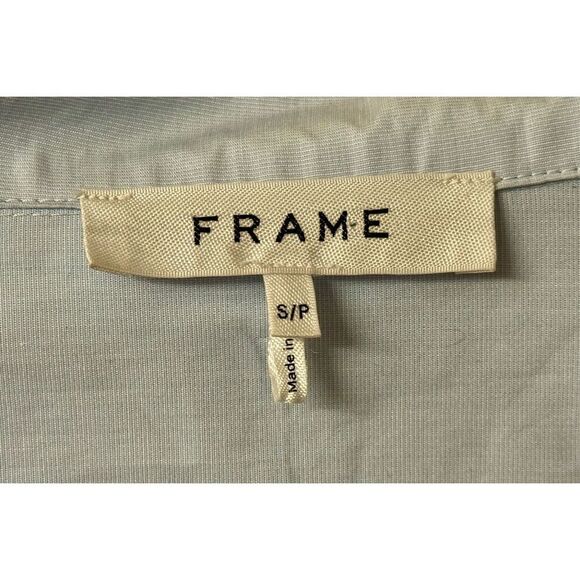 Frame Ciel Collared  Deep V-Neck Oversized Wide Sleeve Lindsay Resort Dress S - Picture 4 of 9